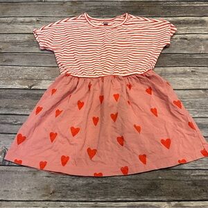 Tea heart tunic fair dusty area on top will likely wash out 5y